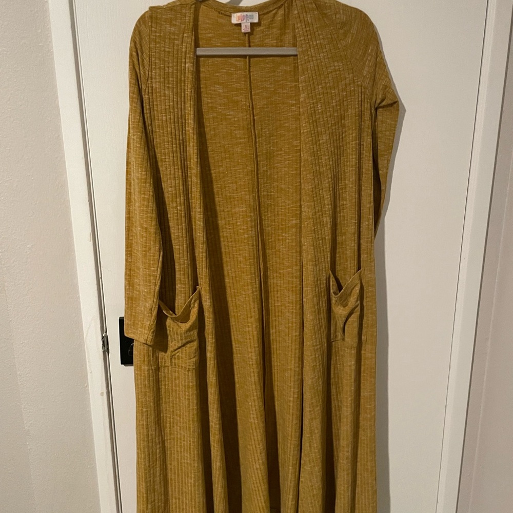 LuLaRoe Mustard Sarah Cardigan